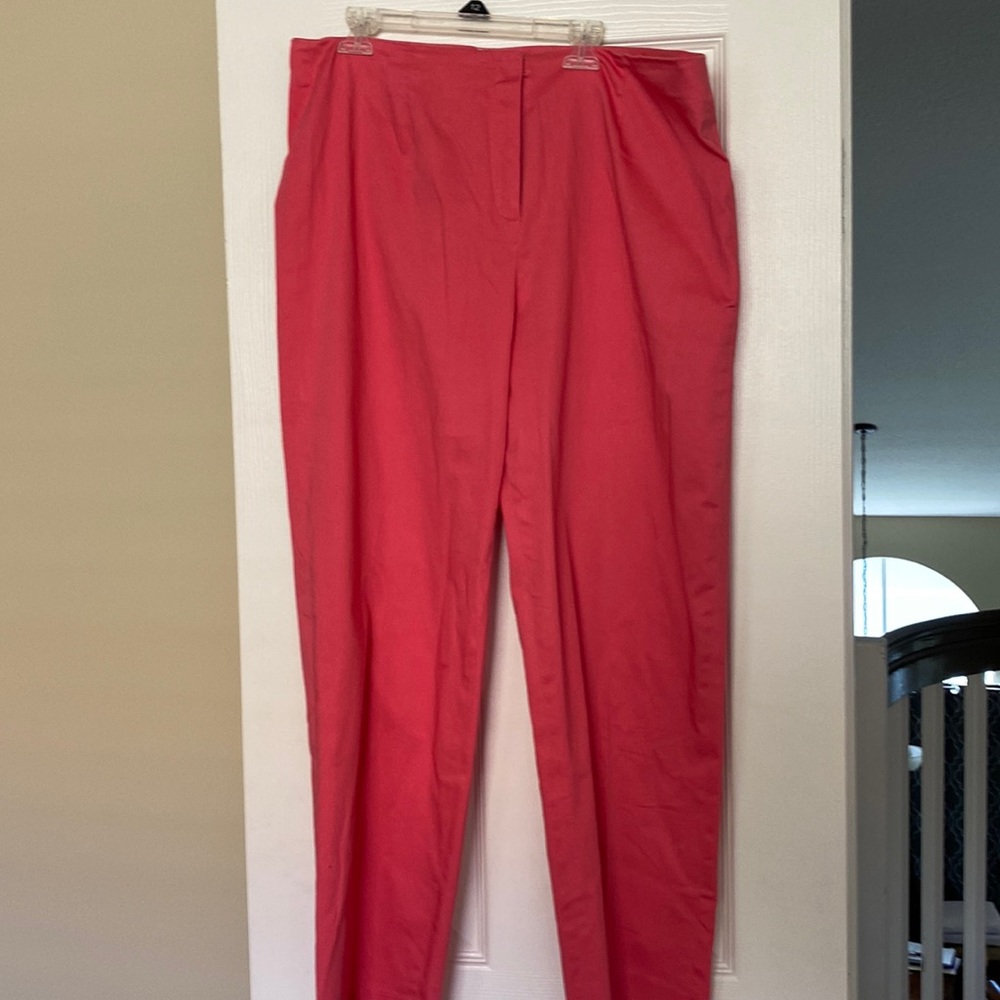 Evelyn and Arthur salmon long pants light weight